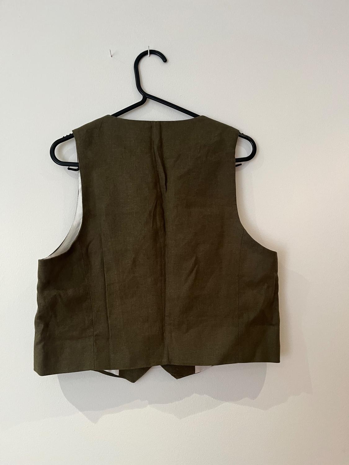 TAILORED LINEN BLEND WAISTCOAT - Image 4