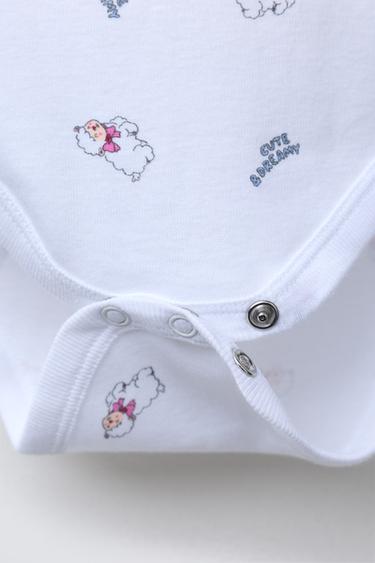 5-PACK OF SHEEP PRINT BODYSUITS - Pink by Zara - Image 3
