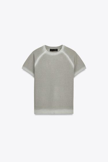 TOP EN MAILLE EFFET DÉGRADÉ - Gris de Zara - Image 3