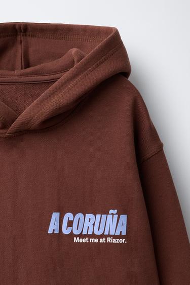 A CORUÑA CITY HOODIE - Brown by Zara - Image 2