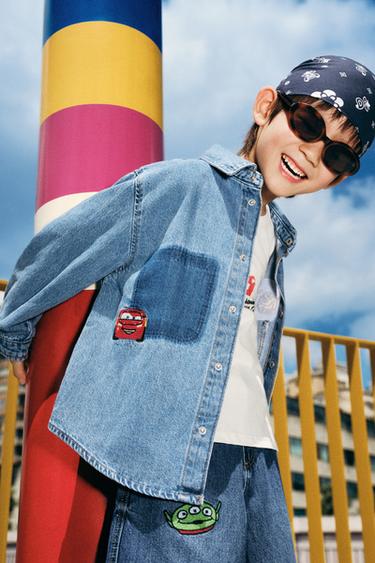 © DISNEY DENIM OVERSHIRT - Mid-blue by Zara
