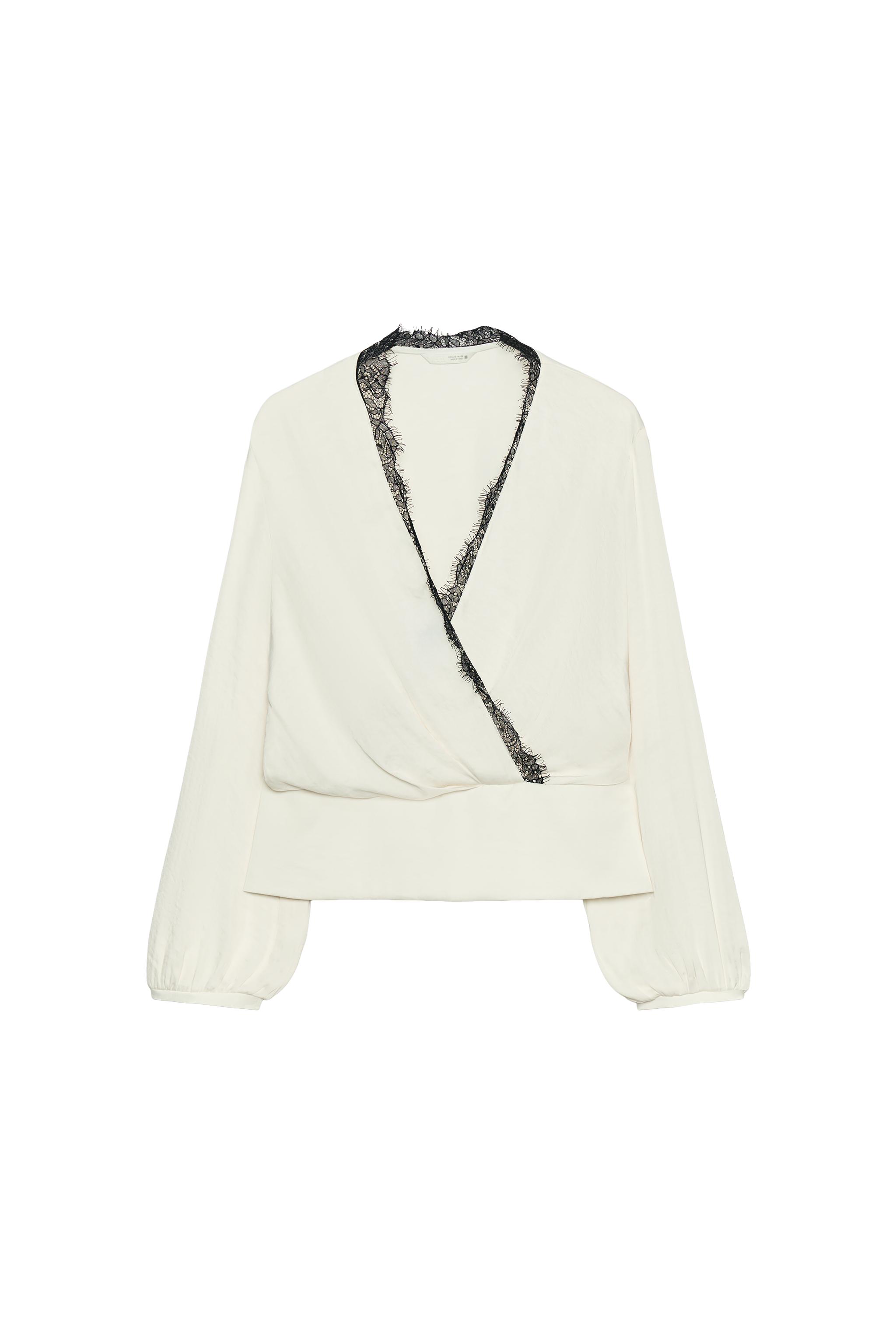BLUSA SATINADA PUNTILLA