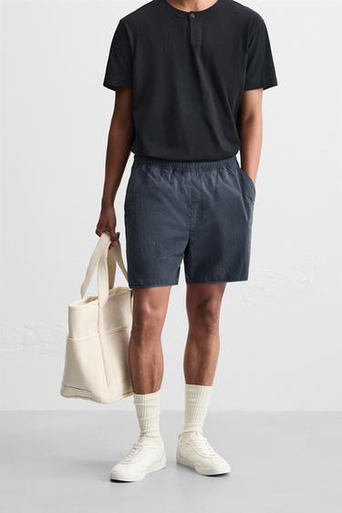 TECHNICAL BERMUDA SHORTS - Light indigo by Zara - Image 1