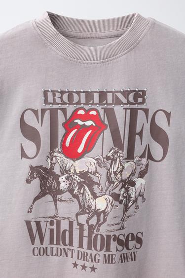 FADED EFFECT ROLLING STONE © T-SHIRT - Brown / Taupe by Zara - Image 2