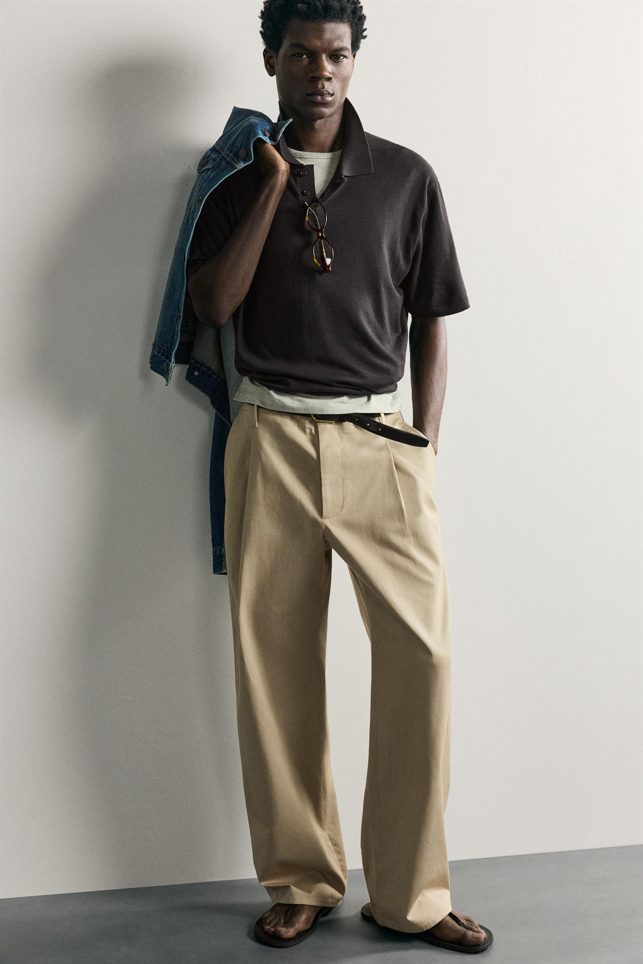 REGULAR FIT COTTON BLEND KNIT POLO