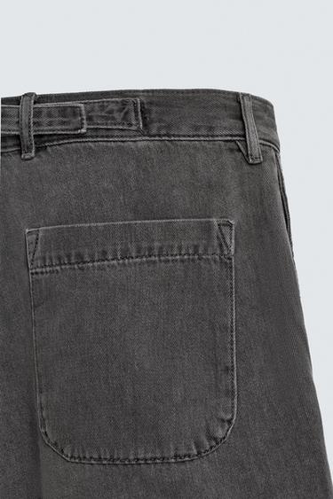 MINI SHORT EN JEAN - Charbon de Zara - Image 10
