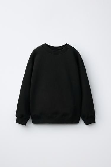 Zara PLAIN SWEATSHIRT - Black