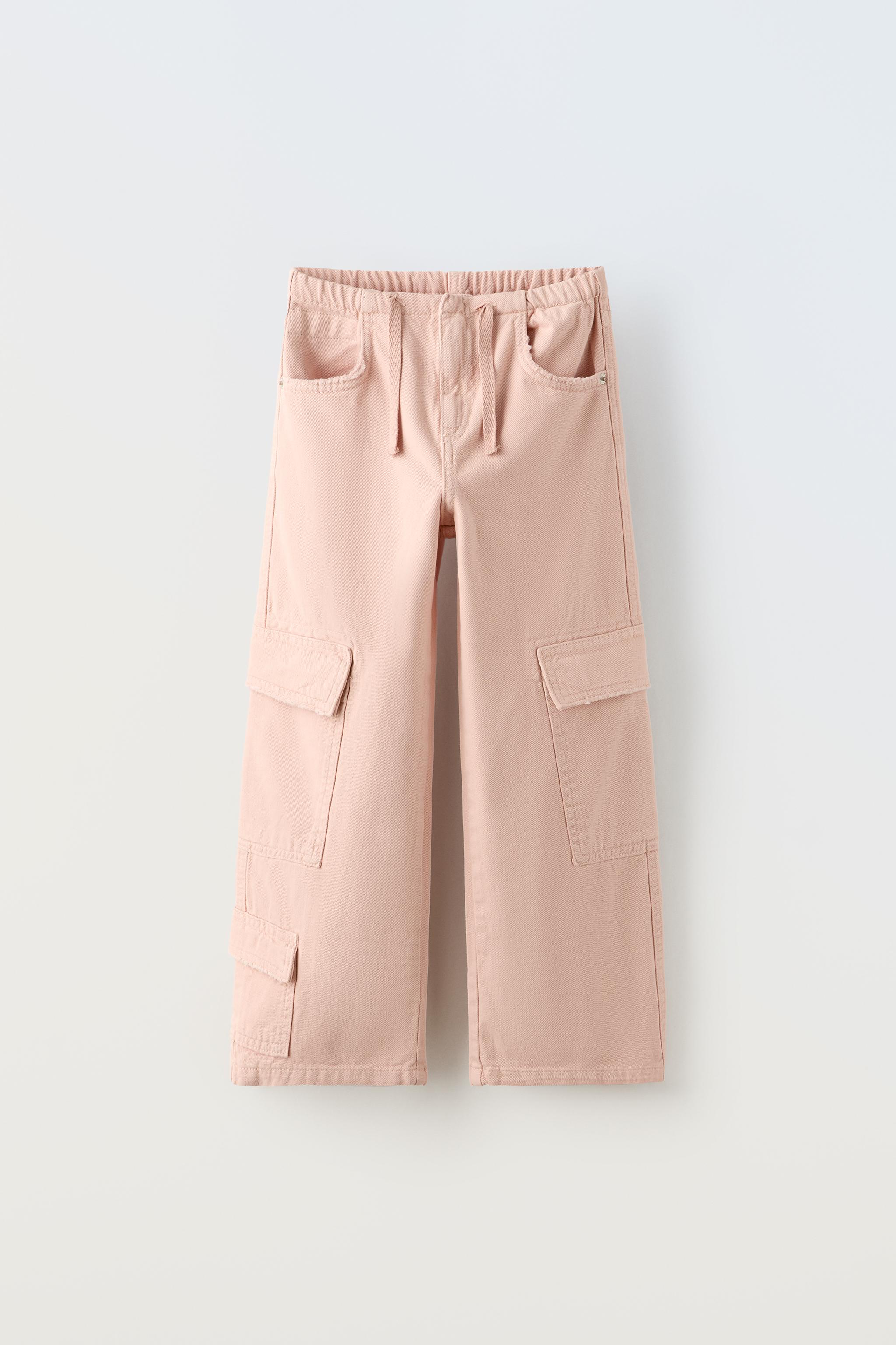 WIDE-LEG JEANS - Faded pink