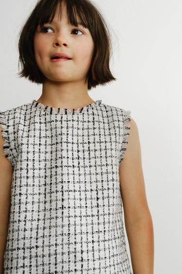 TOP ESTRUCTURA - crudo-blanco de Zara