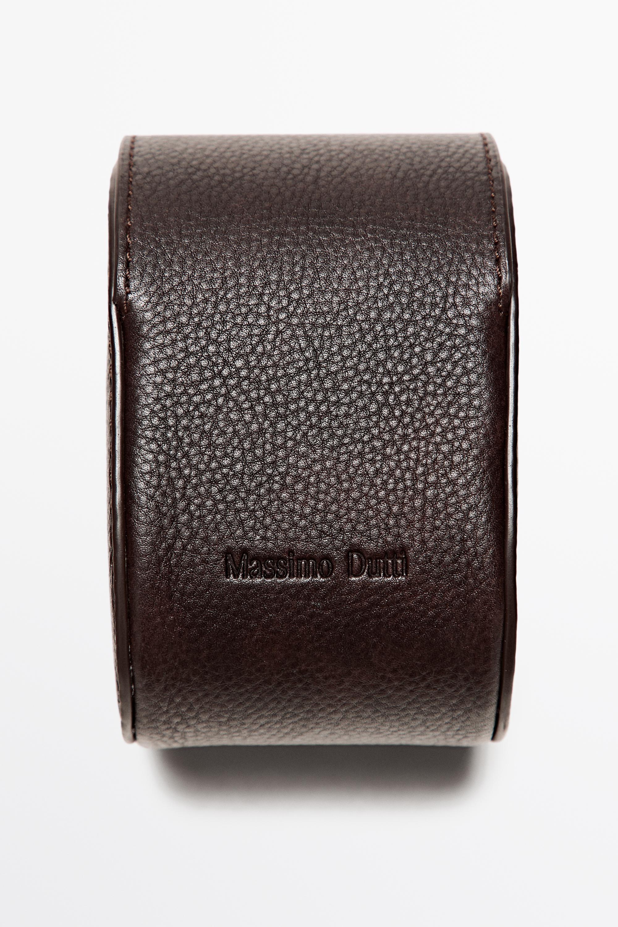 Nappa leather watch case