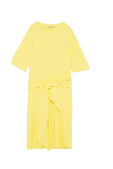 MIDI DRESS WITH BELT