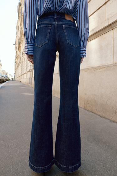 Z1975 BOOTCUT FIT HIGH-WAIST JEANS WITH SEAM DETAIL - Blue by Zara - Image 5