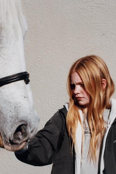 EQUESTRIAN WINDPROOF PARKA - Anthracite grey by Zara