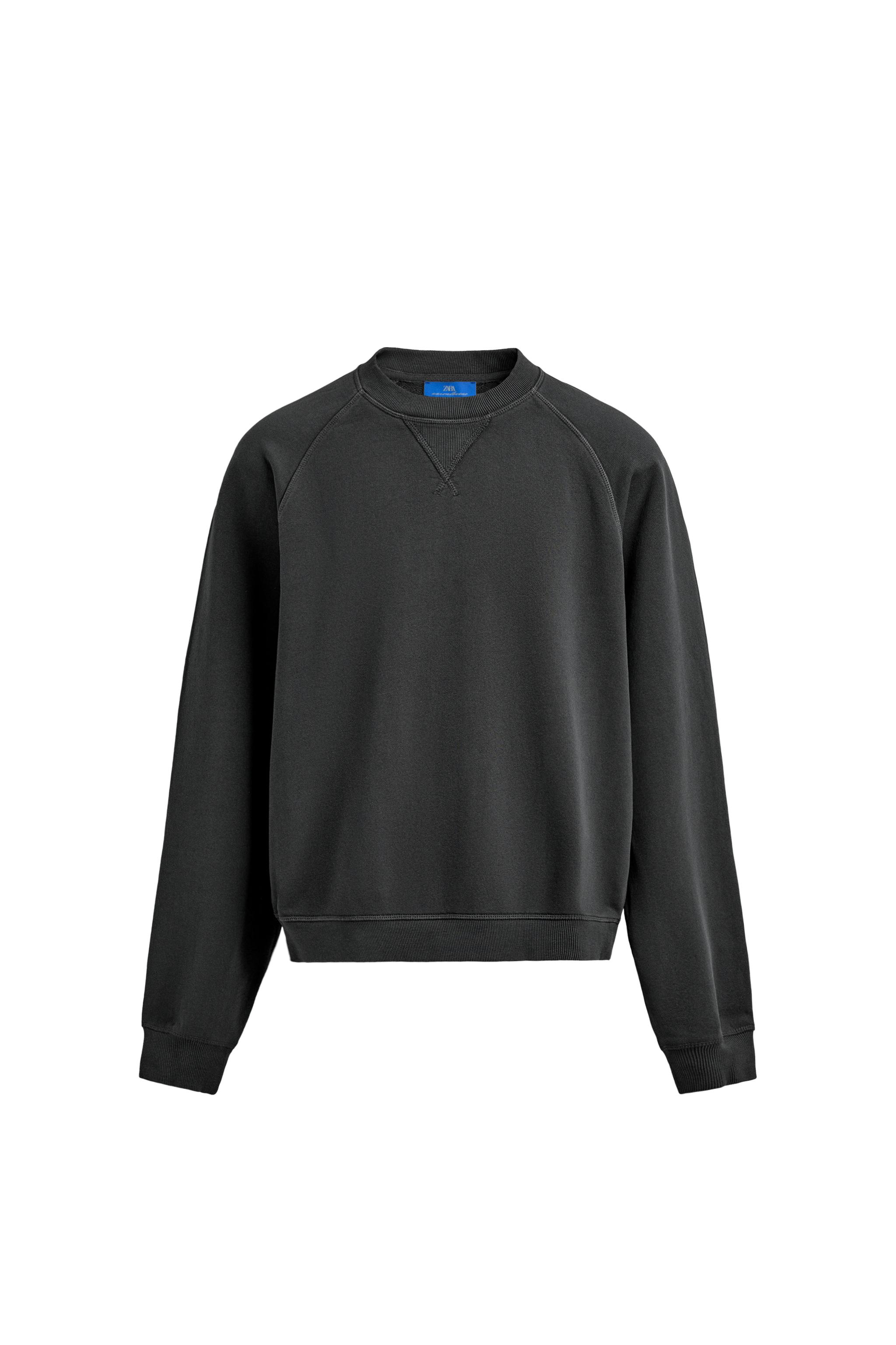 AARON LEVINE x ZARA ウォッシュ加工クルーネックスウェットシャツ