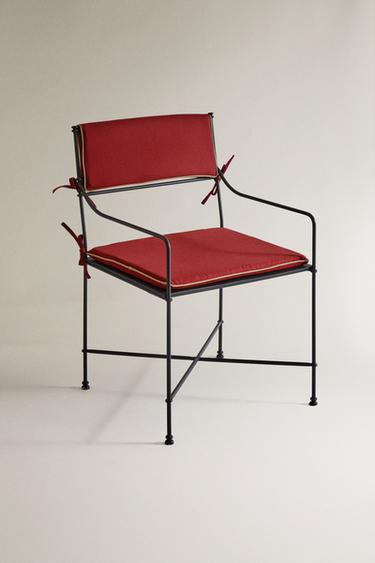 CONTRAST ARMCHAIR BACK CUSHION - Reddish by Zara - Image 3