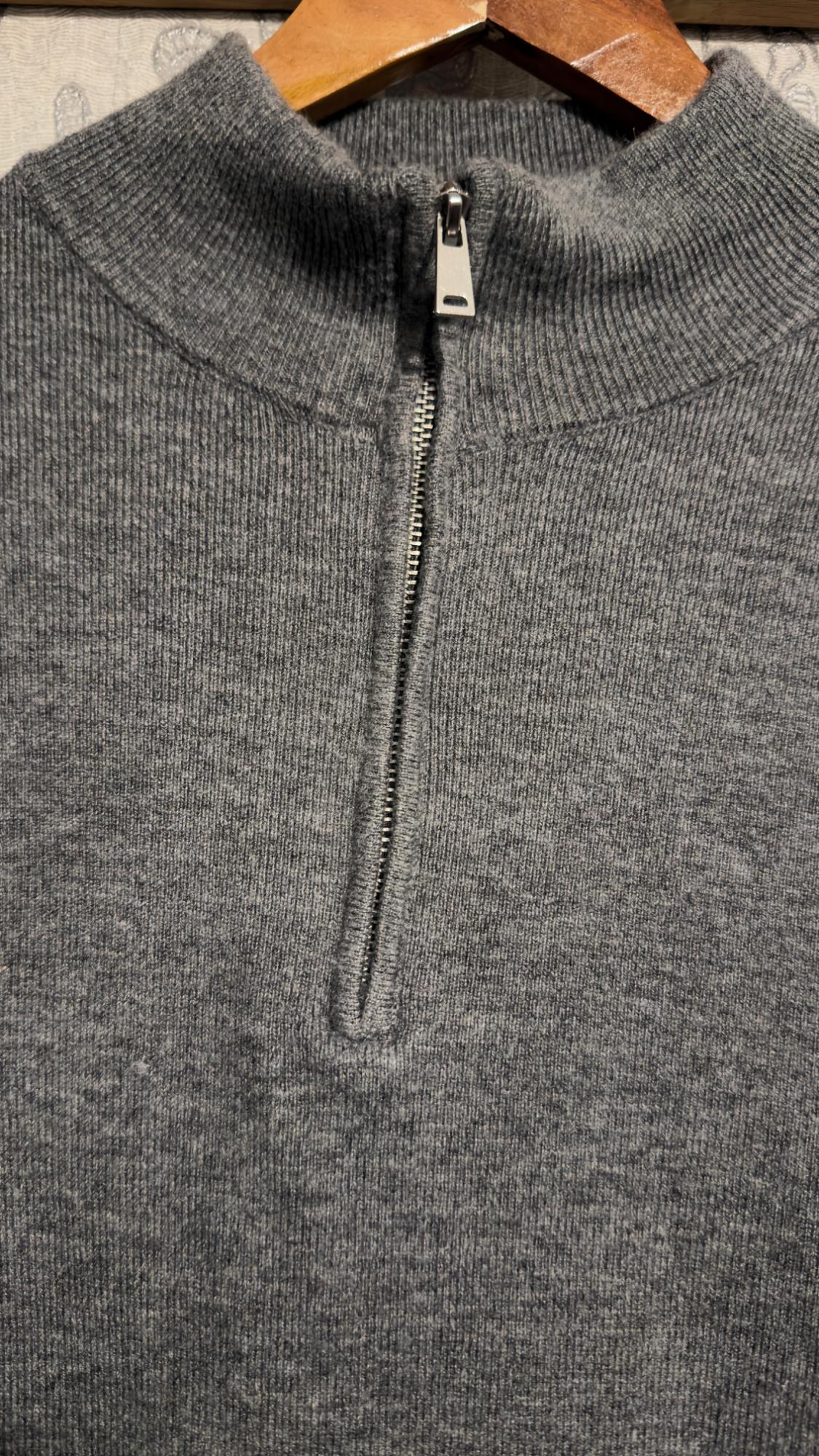HIGH NECK QUARTER-ZIP SWEATER - Image 3