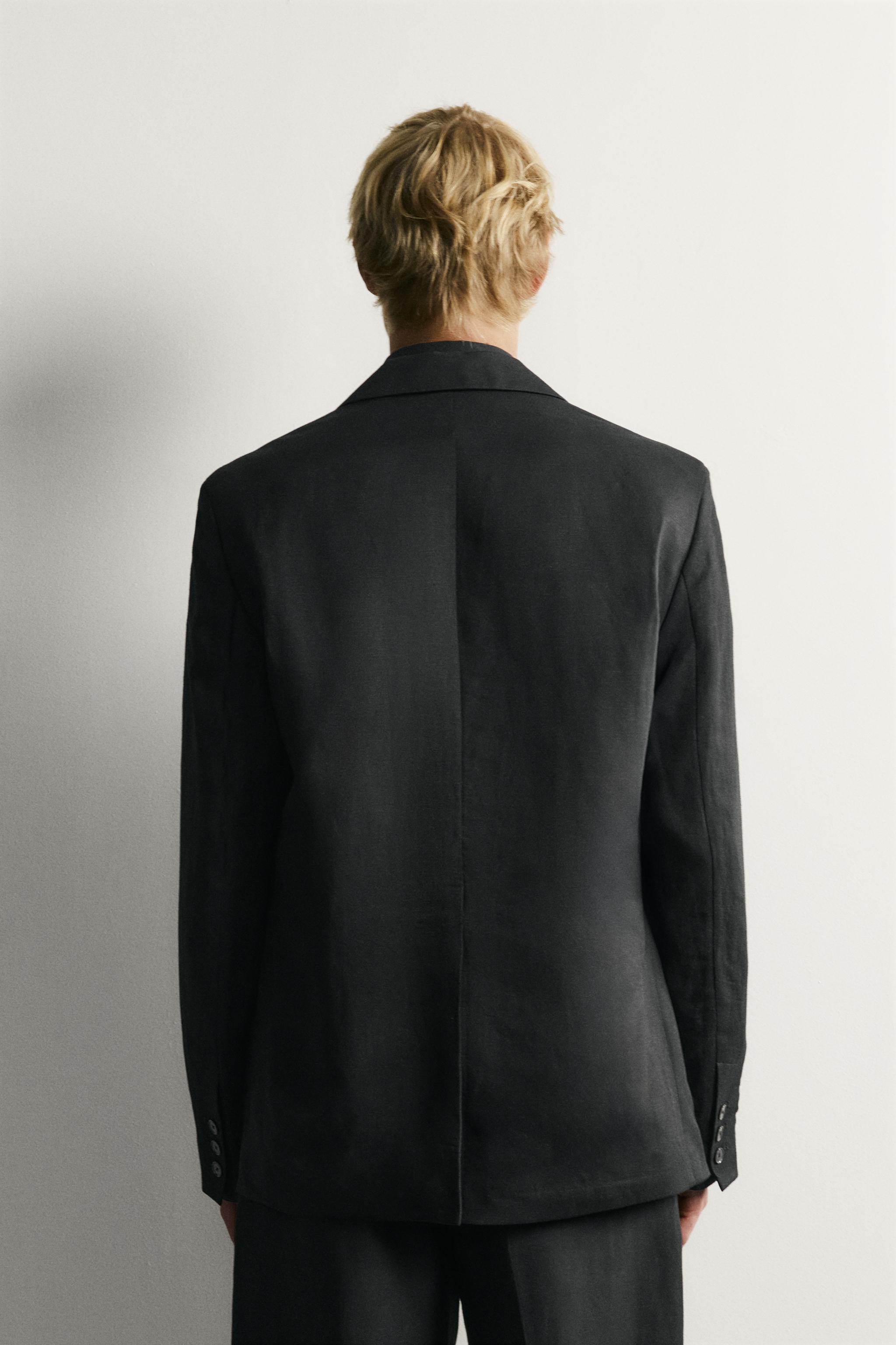 ZARAスーツ TEXTURED SUIT BLAZER - Black | ZARA United States