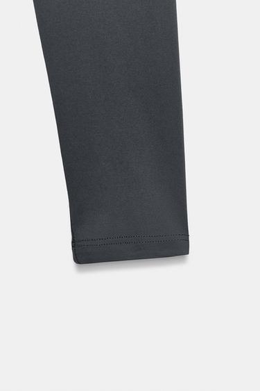 SQUARE NECK POLYAMIDE BODYSUIT - Grey by Zara