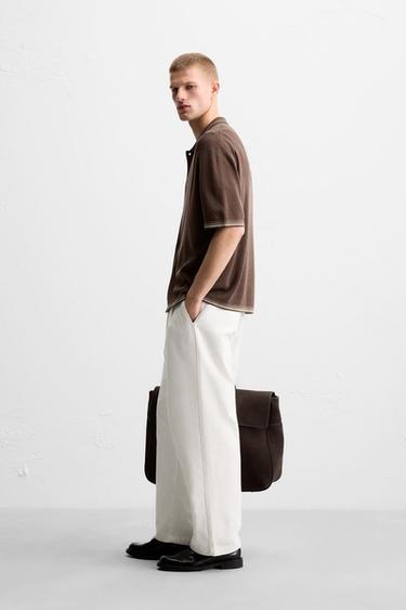 FLOWING KNIT SHIRT - Brown by Zara - Image 3