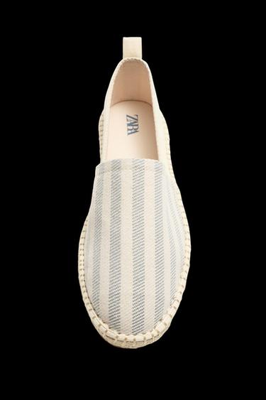 STRIPED FABRIC ESPADRILLES - Multicoloured by Zara