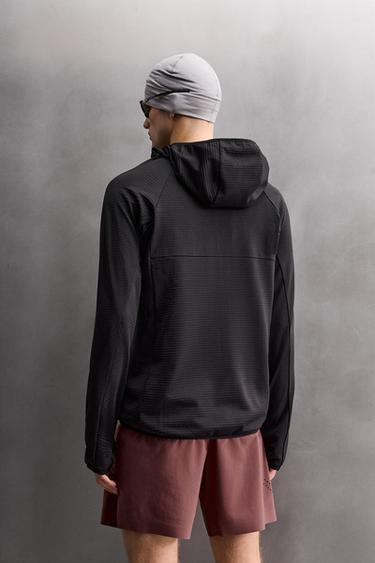 TECHNICAL FLEECE-LINED HOODIE - Black by Zara - Image 2