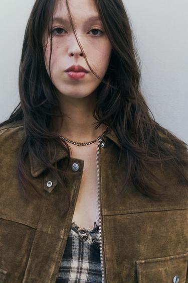 JEWEL BEAD NECKLACE - pink gold by Zara