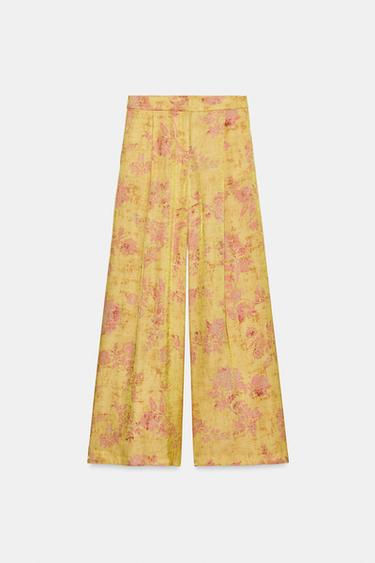 PANTALON PALAZZO IMPRIMÉ - Multicolore de Zara - Image 4