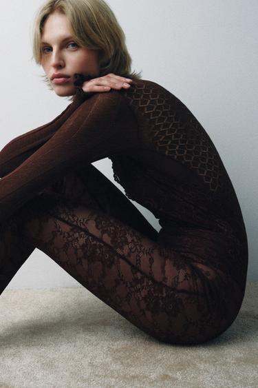 BODY BIMATIÈRE EN MAILLE - Marron de Zara - Image 3