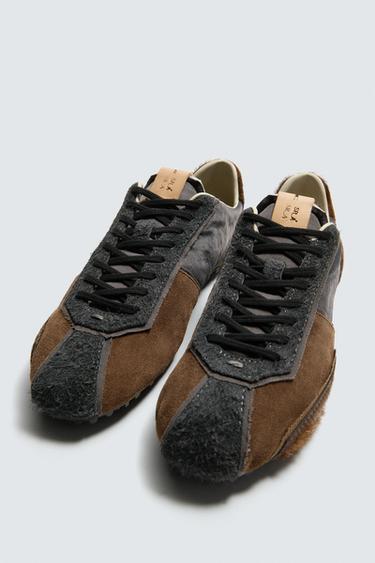 LEATHER SNEAKERS X SR_A - Multicoloured by Zara - Image 5