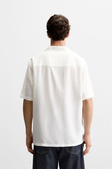 RELAXED FIT FLOWING SHIRT - White by Zara - Image 2
