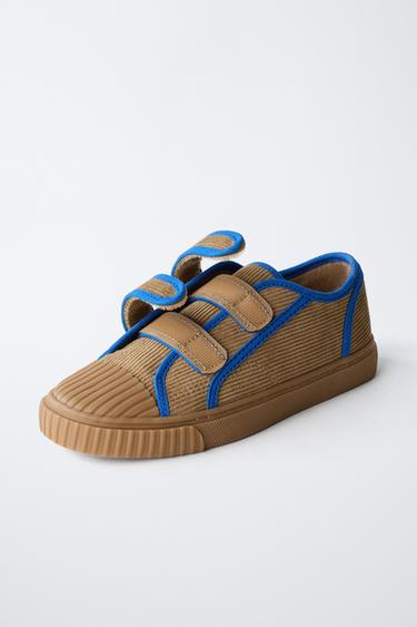 CORDUROY SNEAKERS - Blue by Zara - Image 3