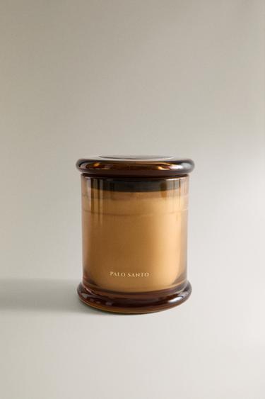 (350 G) PALO SANTO SCENTED CANDLE - Ash by Zara