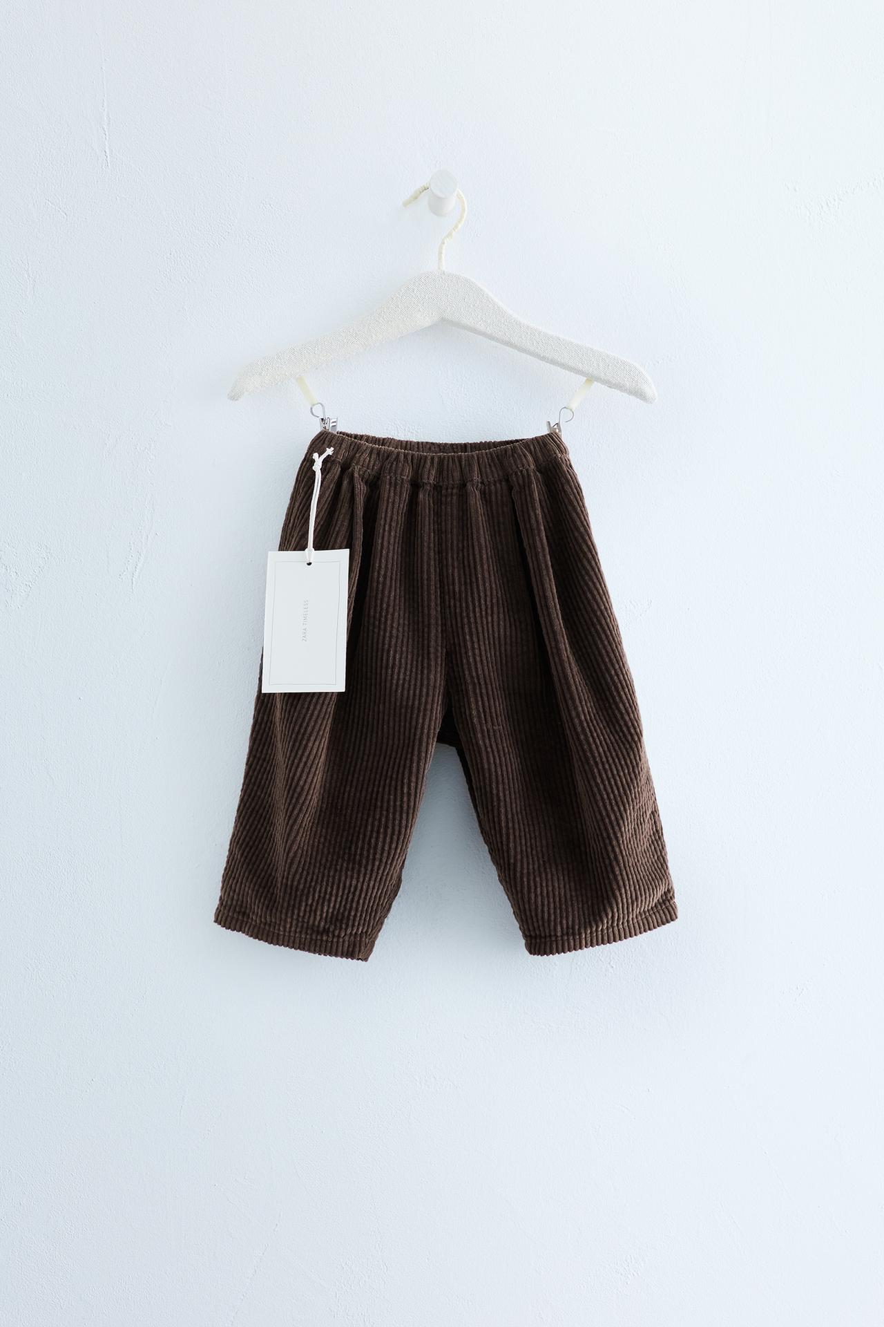 Zara Timeless - Balloon Corduroy Pants — Brown