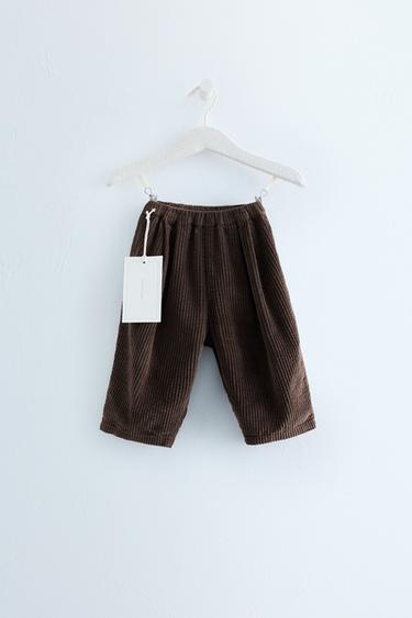 Zara Timeless - Balloon Corduroy Pants — Brown 1