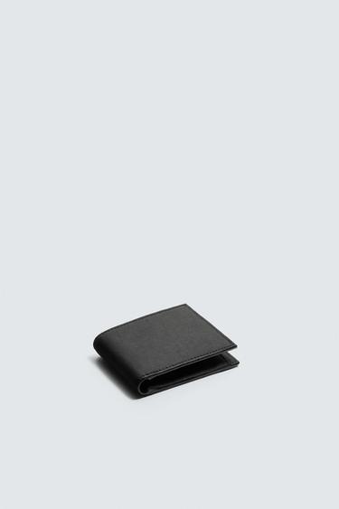 PORTEFEUILLE TEXTURÉ - Noir de Zara - Image 1