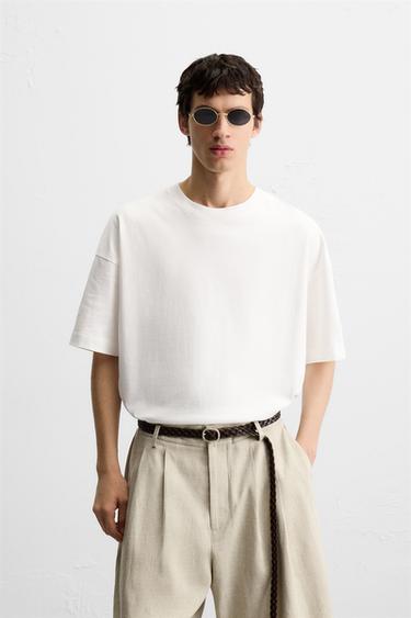 T-SHIRT STAMPA ACQUARELLO - Bianco di Zara