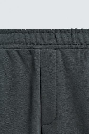 BASIC RELAXED FIT JOGGING TROUSERS - Dark anthracite by Zara