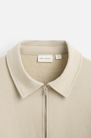 SWEAT POLO À ZIP - Beige de Zara - Image 7