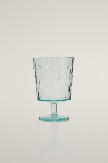DIAMOND-EFFECT ACRYLIC GLASS - Light blue by Zara