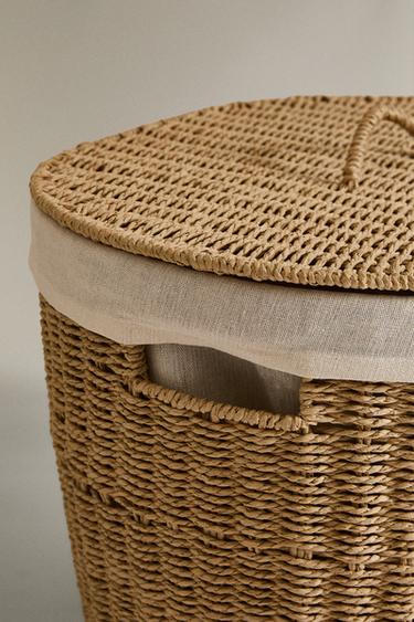 HAMPER CHEST WITH LID - Light beige by Zara - Image 3
