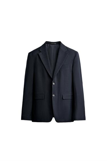 VESTE DE COSTUME CONFORT - Bleu marine de Zara