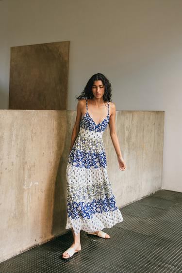 PATCHWORK PRINT PANEL DRESS - Multicoloured by Zara - Image 3