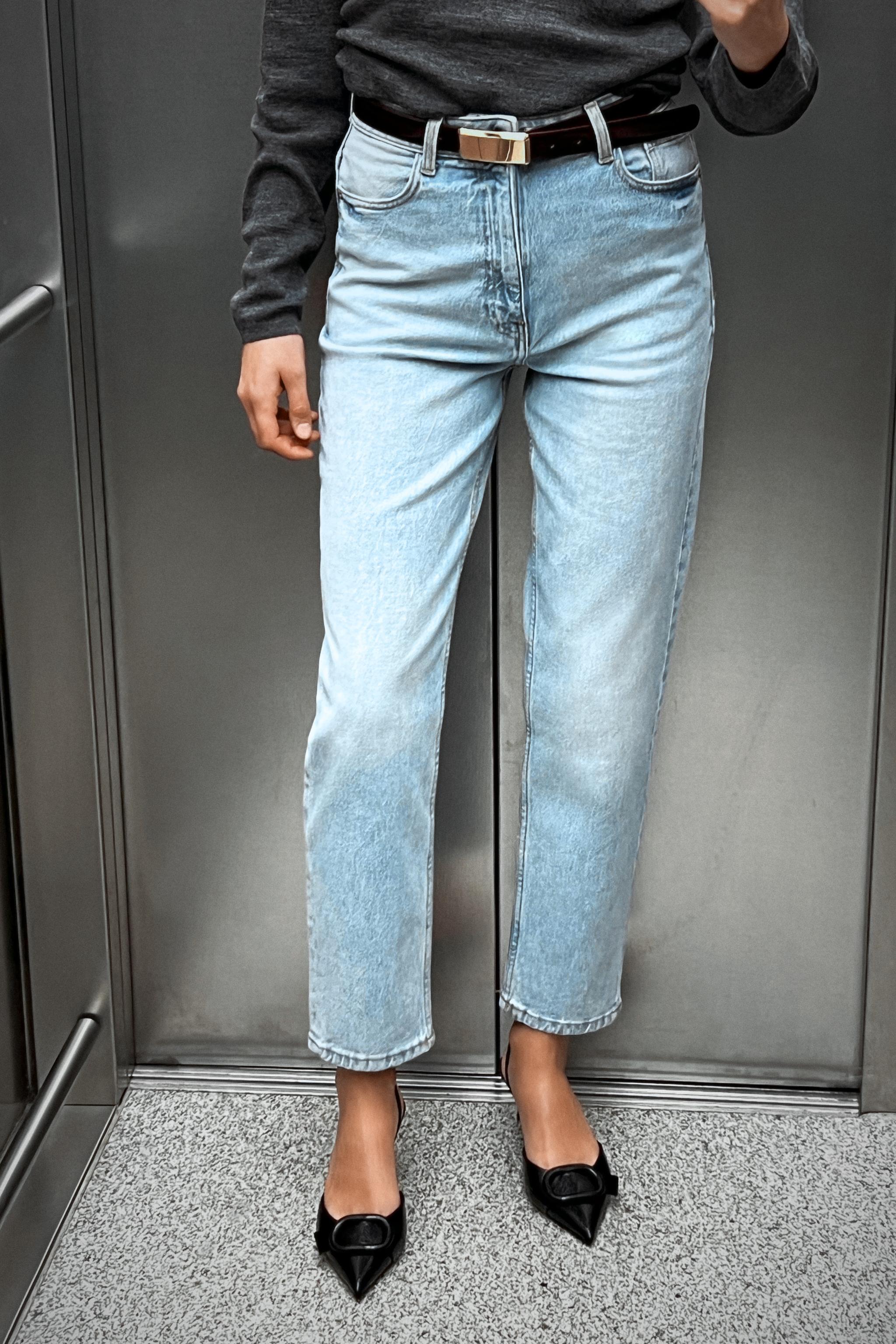 Jeans cropped shops zara