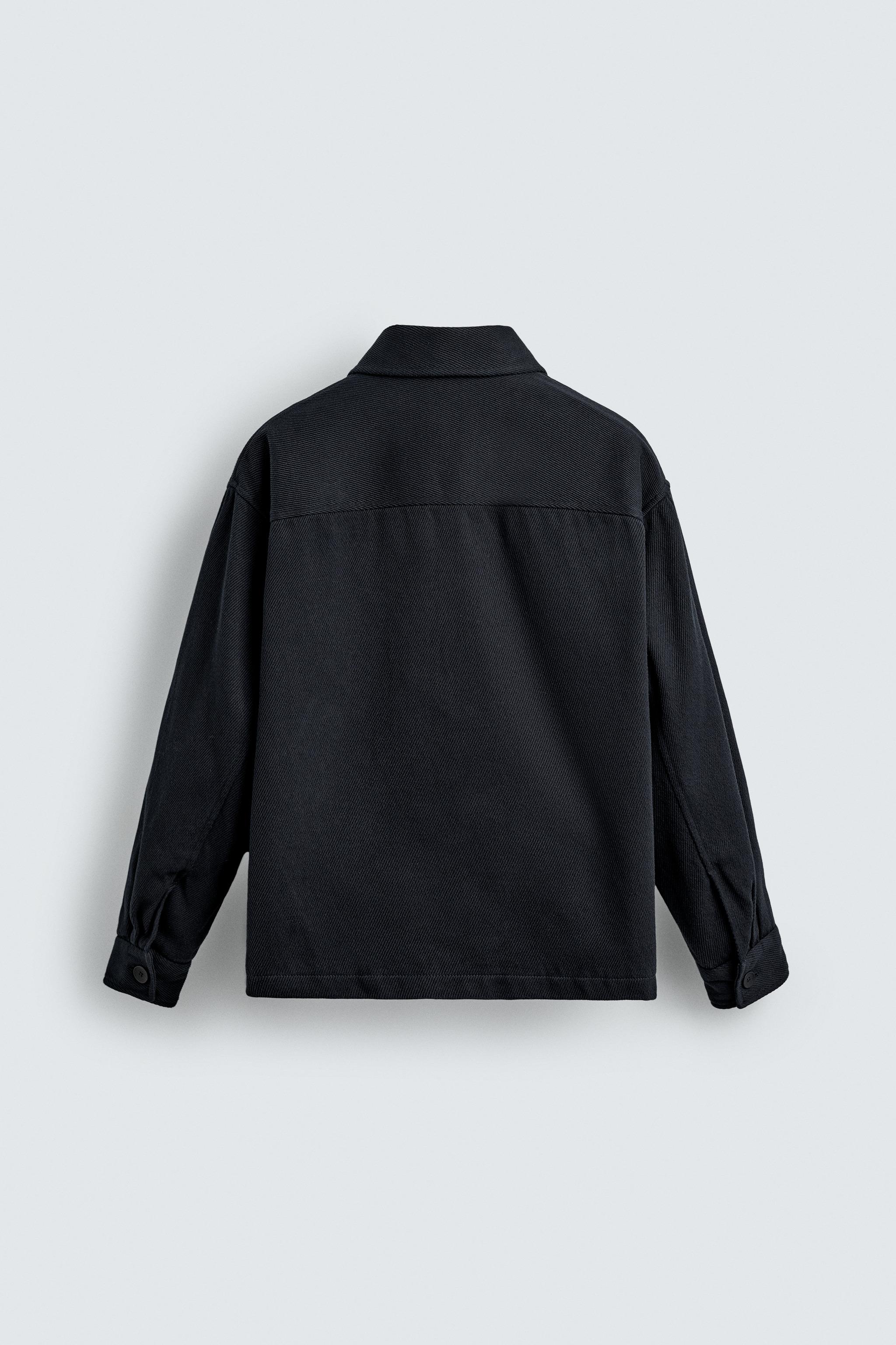 TEXTURED POCKET OVERSHIRT