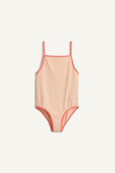 MAILLOT DE BAIN RAYÉ - Crevette de Zara