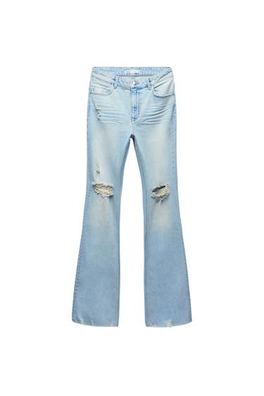 Z1975 FLARED RIPPED JEANS