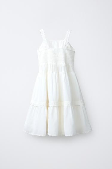 ROBE BRODERIES ROMANTIQUE - Blanc de Zara - Image 1