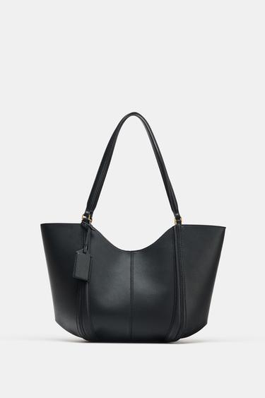 حقيبة SHOPPER كبيرة - أسود by Zara