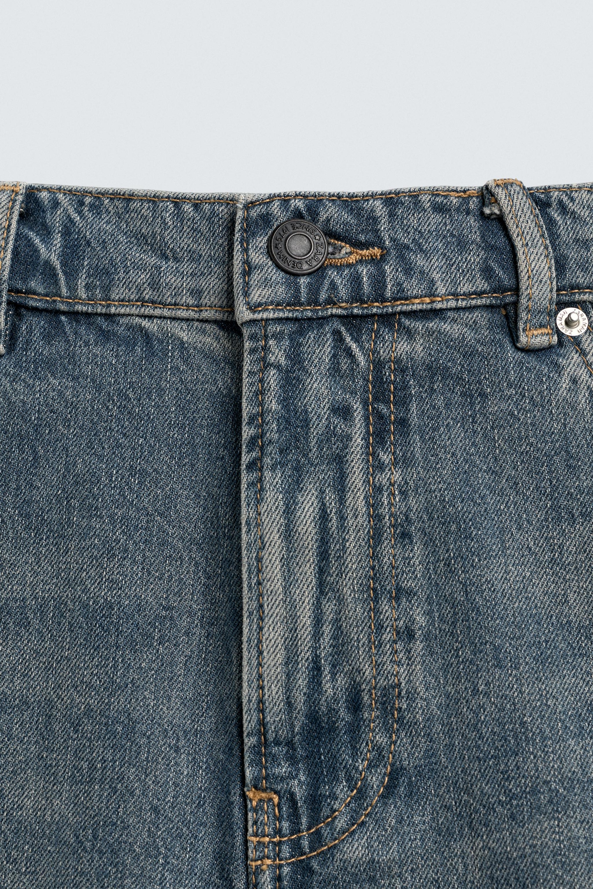 RIPPED RELAXED FIT DENIM SHORTS