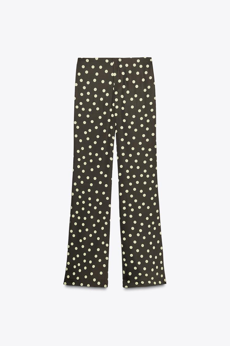SATIN FLARE PANTS